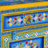 vidaXL Bedside Cabinet Solid Mango Wood Turquoise Hand Painted - Image 6