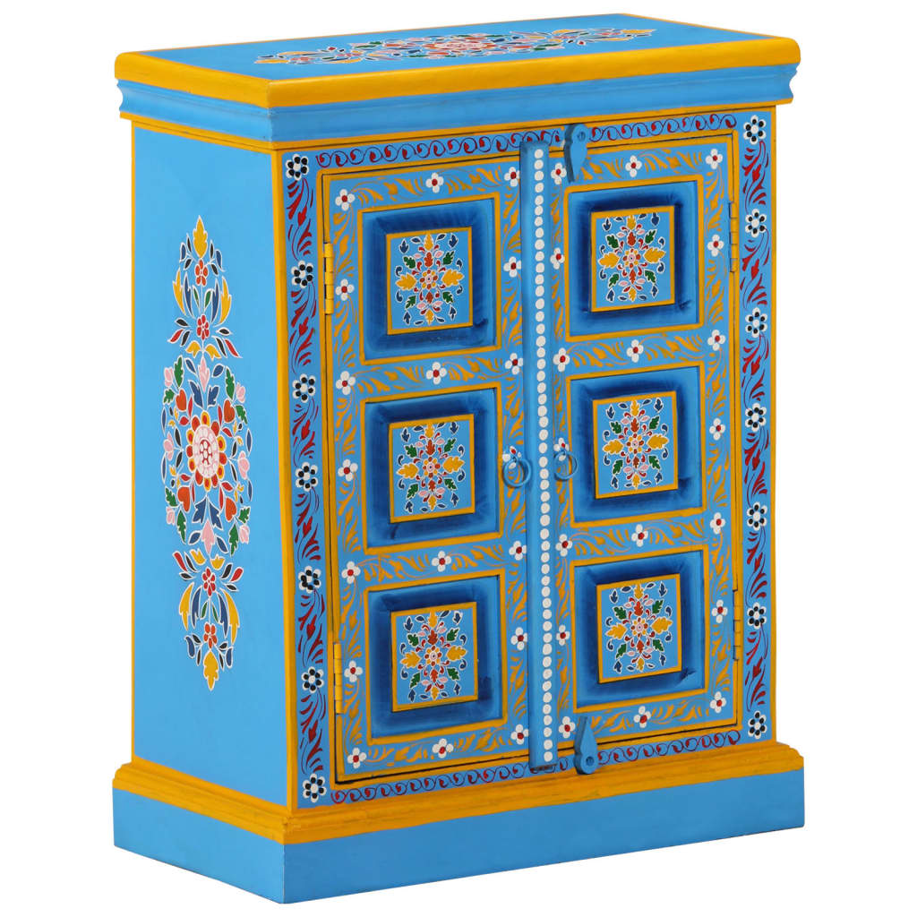 8718475568100_g_en_hd_10 vidaXL Sideboard Solid Mango Wood Turquoise Hand Painted - Image 12