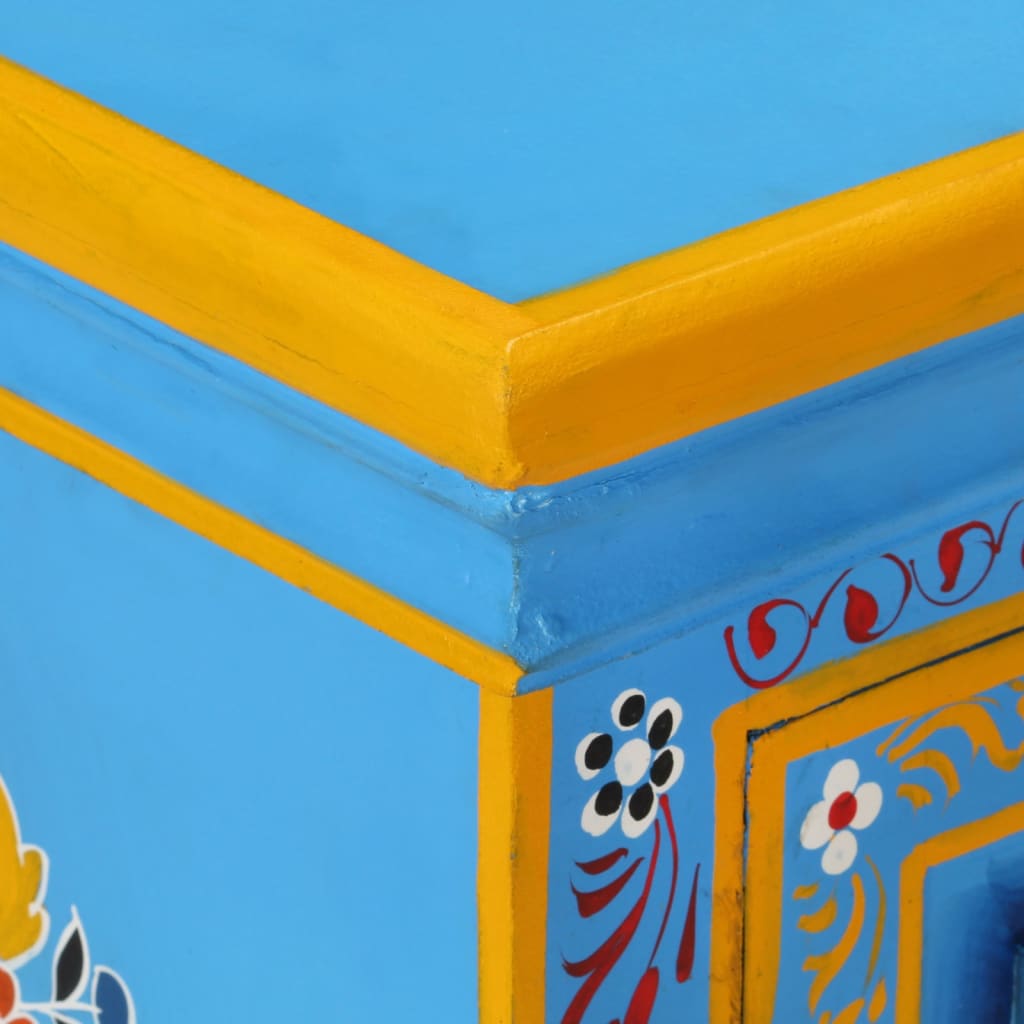 8718475568100_g_en_hd_5 vidaXL Sideboard Solid Mango Wood Turquoise Hand Painted - Image 7