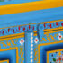 vidaXL Sideboard Solid Mango Wood Turquoise Hand Painted - Image 9