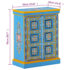 vidaXL Sideboard Solid Mango Wood Turquoise Hand Painted - Image 11