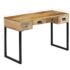 vidaXL Desk Solid Mango Wood and Real Leather 117x50x76 cm - Image 12