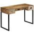 vidaXL Desk Solid Mango Wood and Real Leather 117x50x76 cm - Image 13