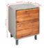 vidaXL Nightstand Concrete Solid Acacia Wood 40x30x50 cm - Image 7