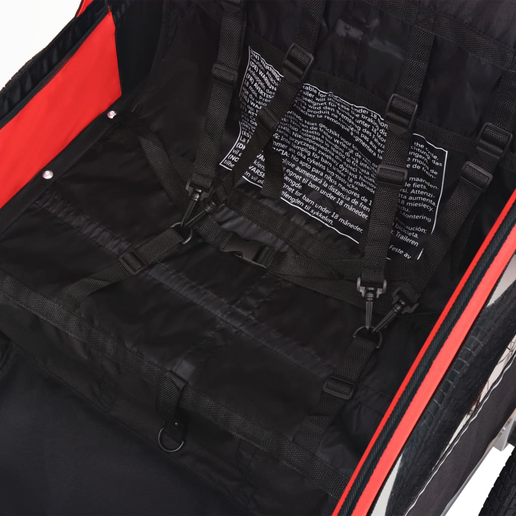 8718475568407_g_en_hd_3 vidaXL Bike Trailer Red and Black 30 kg - Image 4