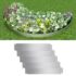 vidaXL Lawn Fences 5 pcs Galvanised Steel 100x19 cm