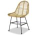 vidaXL Dining Chairs 2 pcs Natural Rattan - Image 3