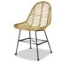 vidaXL Dining Chairs 4 pcs Natural Rattan - Image 3