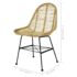 vidaXL Dining Chairs 4 pcs Natural Rattan - Image 5