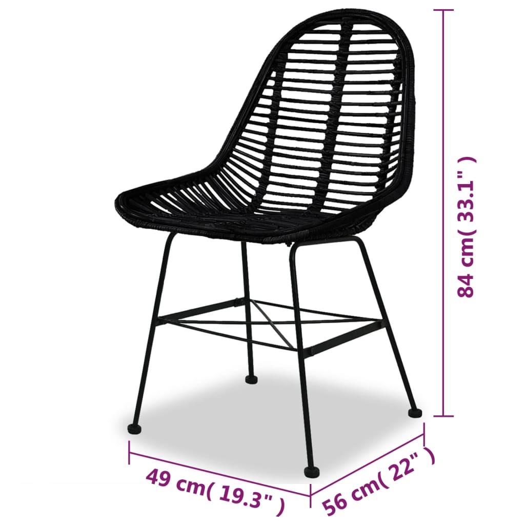 8718475568865_g_en_hd_4 vidaXL Dining Chairs 2 pcs Black Natural Rattan - Image 5