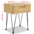 vidaXL Bedside Cabinet 40x30x50 cm Solid Teak - Image 10