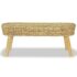 vidaXL Hall Bench 110x35x45 cm Natural Rattan - Image 2