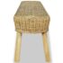 vidaXL Hall Bench 110x35x45 cm Natural Rattan - Image 3