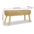 vidaXL Hall Bench 110x35x45 cm Natural Rattan - Image 5