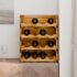 vidaXL Wine Racks 4 pcs for 16 Bottles Solid Mahogany Wood - Image 3