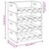 vidaXL Wine Racks 4 pcs for 16 Bottles Solid Mahogany Wood - Image 10