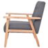 vidaXL Armchair Dark Grey Fabric - Image 3