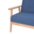 vidaXL 2-Seater Sofa Fabric Blue - Image 4
