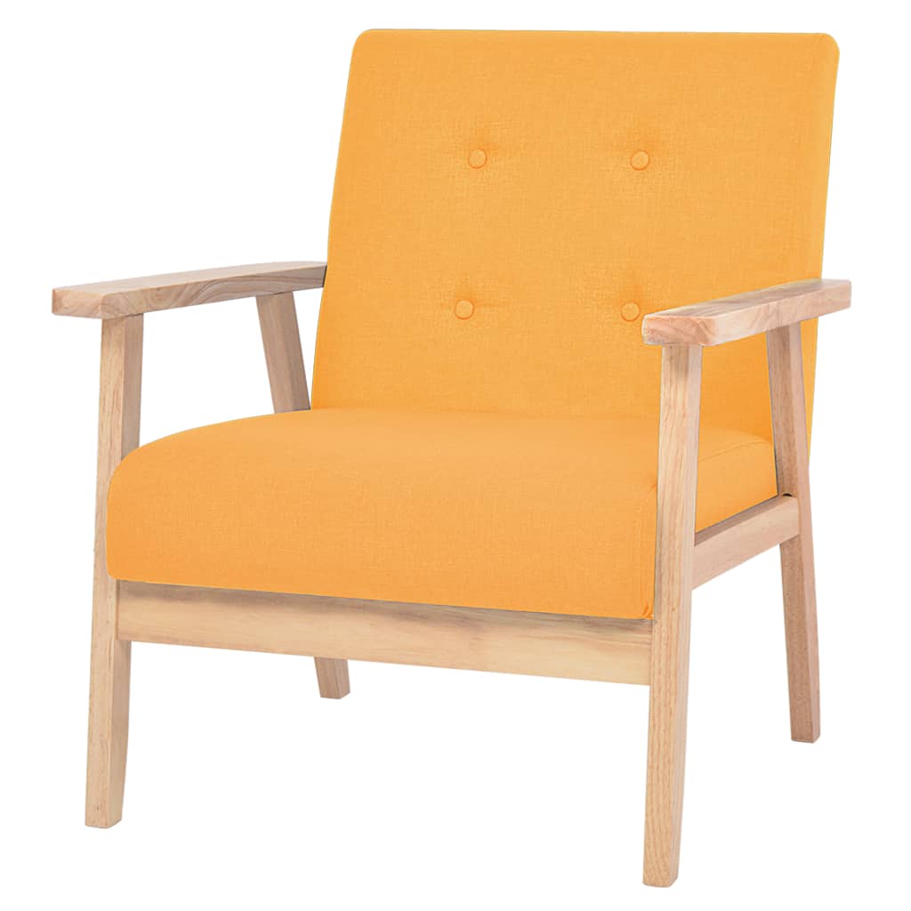8718475569534_a_en_hd_1 vidaXL Armchair Yellow Fabric - Image 1