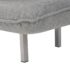 vidaXL Swivel Chair and Sofa Bed Light Grey Fabric - Image 11