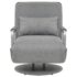 vidaXL Swivel Chair and Sofa Bed Light Grey Fabric - Image 3