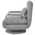 vidaXL Swivel Chair and Sofa Bed Light Grey Fabric - Image 4