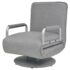 vidaXL Swivel Chair and Sofa Bed Light Grey Fabric - Image 5