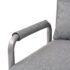 vidaXL Swivel Chair and Sofa Bed Light Grey Fabric - Image 7