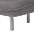 vidaXL Swivel Chair and Sofa Bed Dark Grey Fabric - Image 11