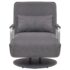 vidaXL Swivel Chair and Sofa Bed Dark Grey Fabric - Image 3