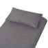 vidaXL Swivel Chair and Sofa Bed Dark Grey Fabric - Image 9