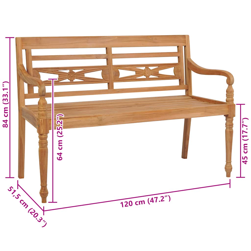 8718475570448_g_en_hd_4 vidaXL Batavia Bench 120 cm Teak - Image 5