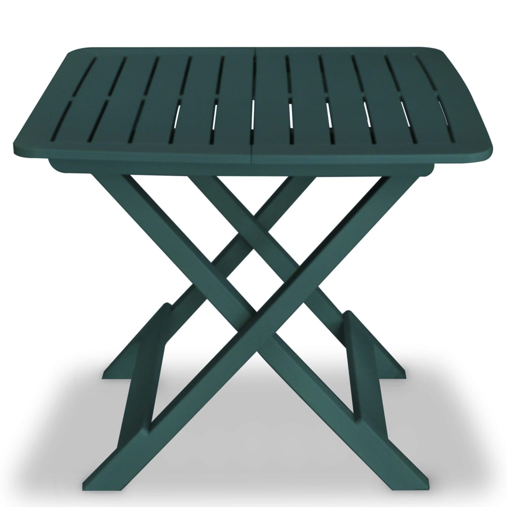 8718475570523_g_en_hd_1 vidaXL 3 Piece Folding Bistro Set Plastic Green - Image 2