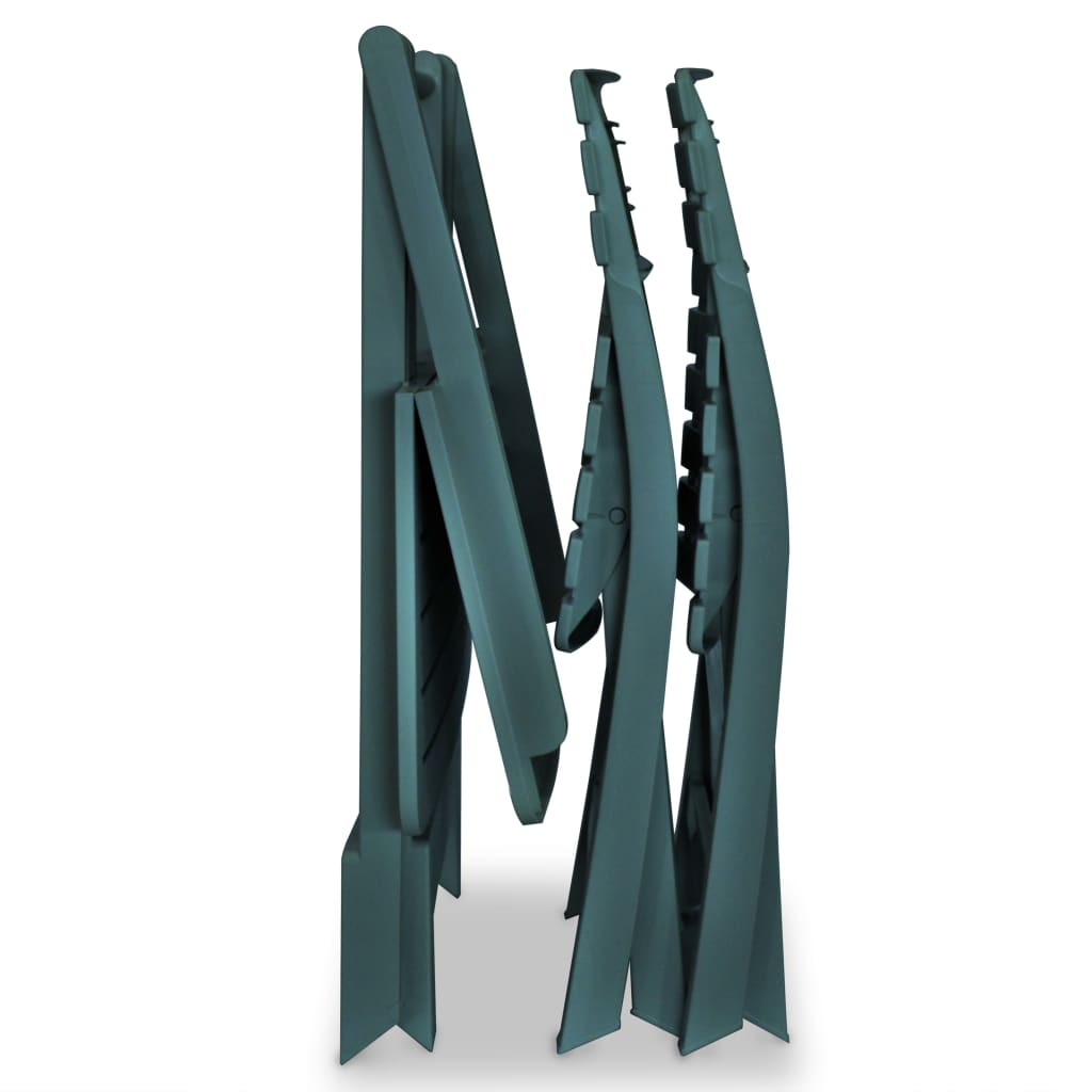 8718475570523_g_en_hd_7 vidaXL 3 Piece Folding Bistro Set Plastic Green - Image 8