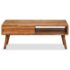 vidaXL Coffee Table Solid Wood with Carved Drawer 100x50x40 cm - Image 2