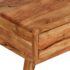 vidaXL Coffee Table Solid Wood with Carved Drawer 100x50x40 cm - Image 4