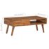 vidaXL Coffee Table Solid Wood with Carved Drawer 100x50x40 cm - Image 8