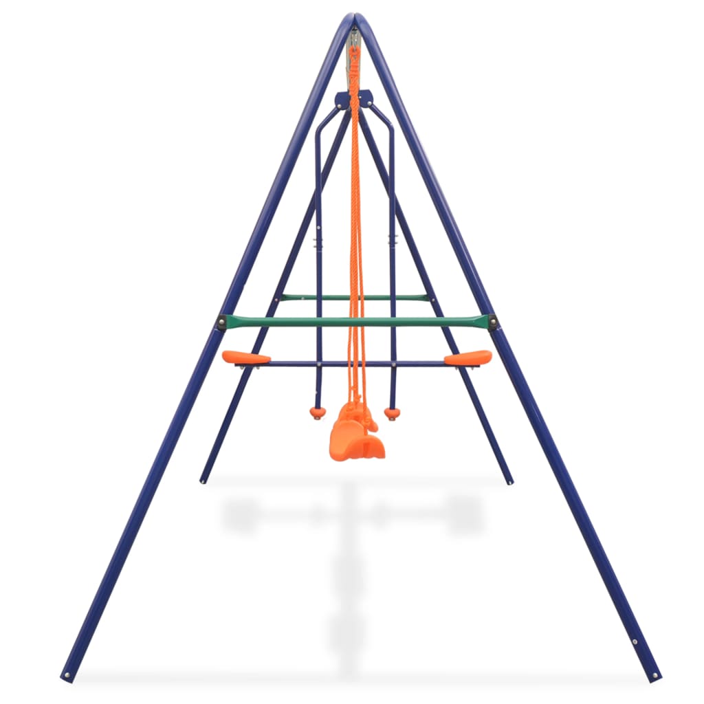 8718475571148_g_en_hd_2 vidaXL Swing Set with 4 Seats Orange - Image 3