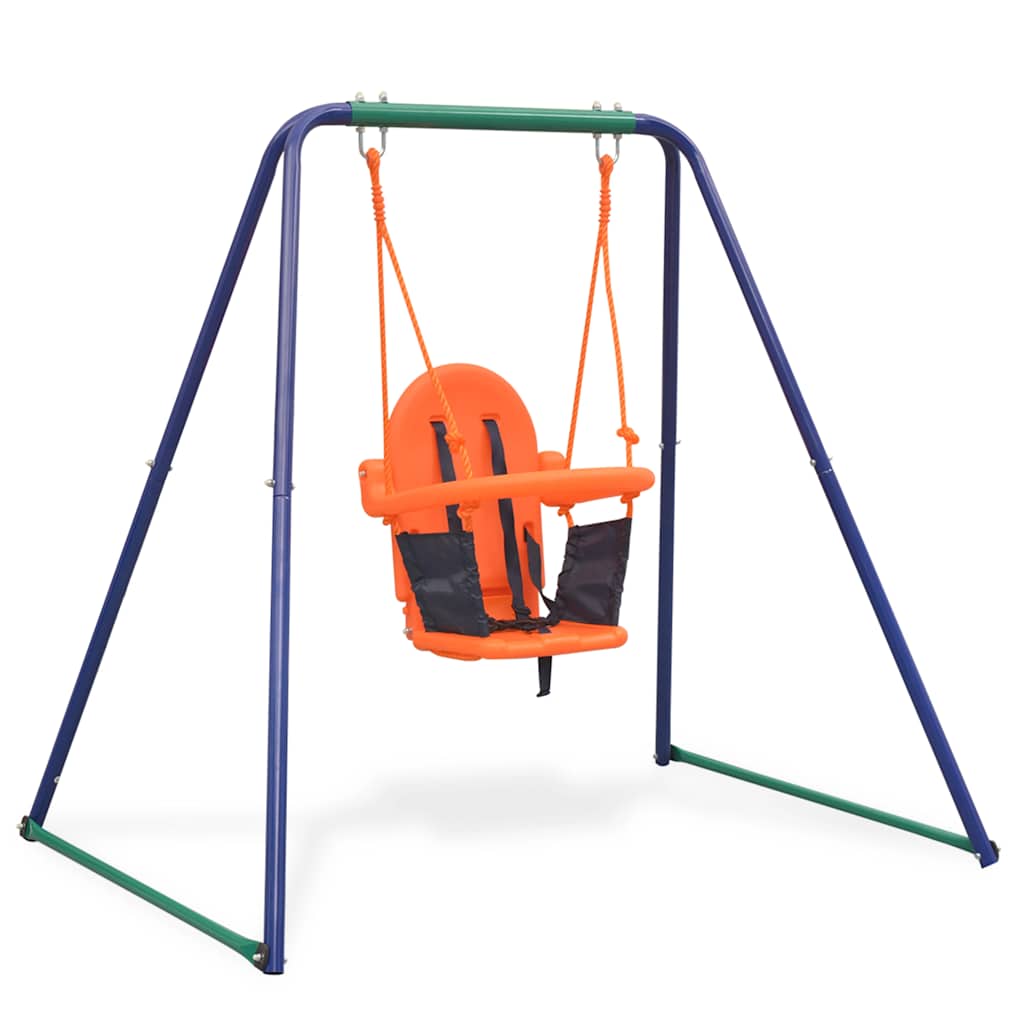 8718475571186_g_en_hd_4 vidaXL 2-in-1 Single Swing and Toddler Swing Orange - Image 5