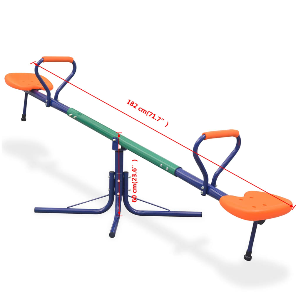 8718475571193_g_en_hd_7 vidaXL 360-Degree Rotating Seesaw Orange - Image 8