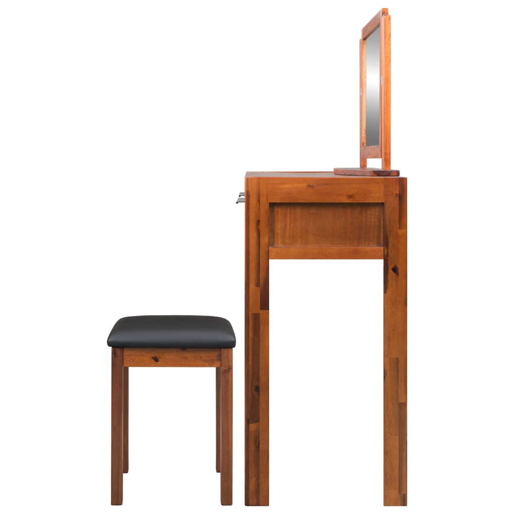 8718475571384_g_en_hd_2 vidaXL Dressing Table with Stool and Mirror Solid Acacia Wood - Image 4