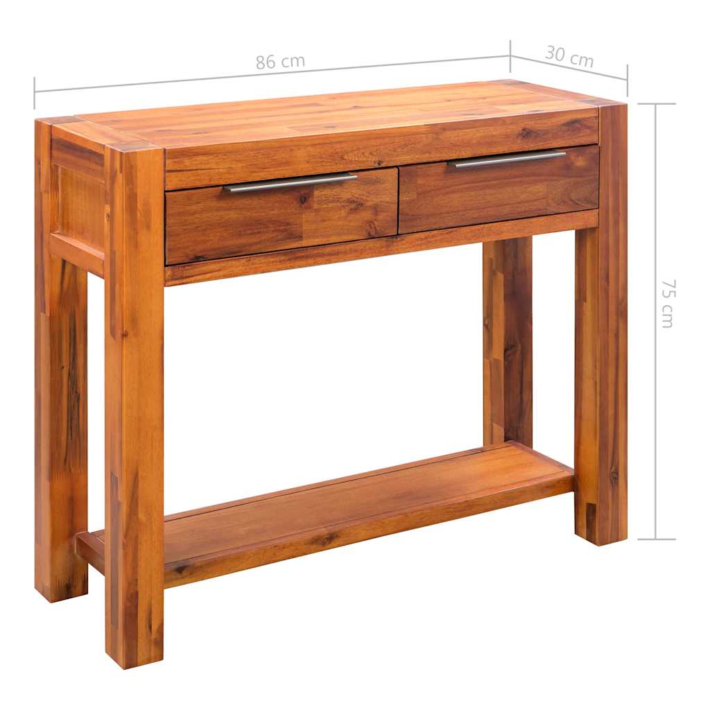 8718475571391_g_en_hd_7 vidaXL Console Table Solid Acacia Wood 86x30x75 cm - Image 9