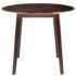 vidaXL Drop-leaf Dining Table Round MDF Brown - Image 4