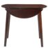 vidaXL Drop-leaf Dining Table Round MDF Brown - Image 5