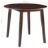 vidaXL Drop-leaf Dining Table Round MDF Brown - Image 6