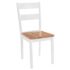 vidaXL Dining Chairs 4 pcs White Solid Rubber Wood - Image 2