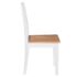 vidaXL Dining Chairs 4 pcs White Solid Rubber Wood - Image 4