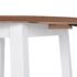 vidaXL Drop-leaf Dining Table Round MDF White - Image 5