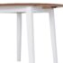 vidaXL Drop-leaf Dining Table Round MDF White - Image 6