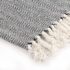 vidaXL Throw Cotton Herringbone 160x210 cm Navy Blue - Image 4